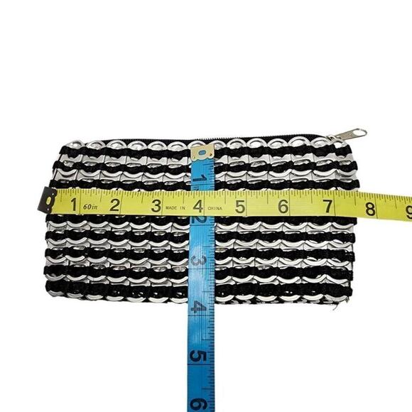 Escama Brasil Womens Handbag, Upcycled Soda Tab Zippered Mini Clutch Purse - Picture 3 of 8